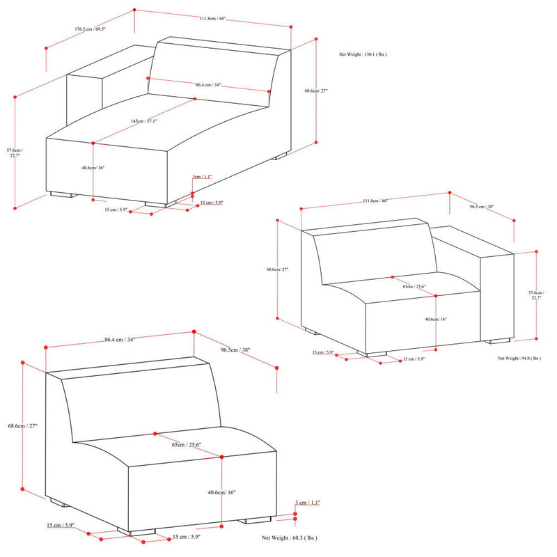 Rex - Handcrafted Sectional Sofa