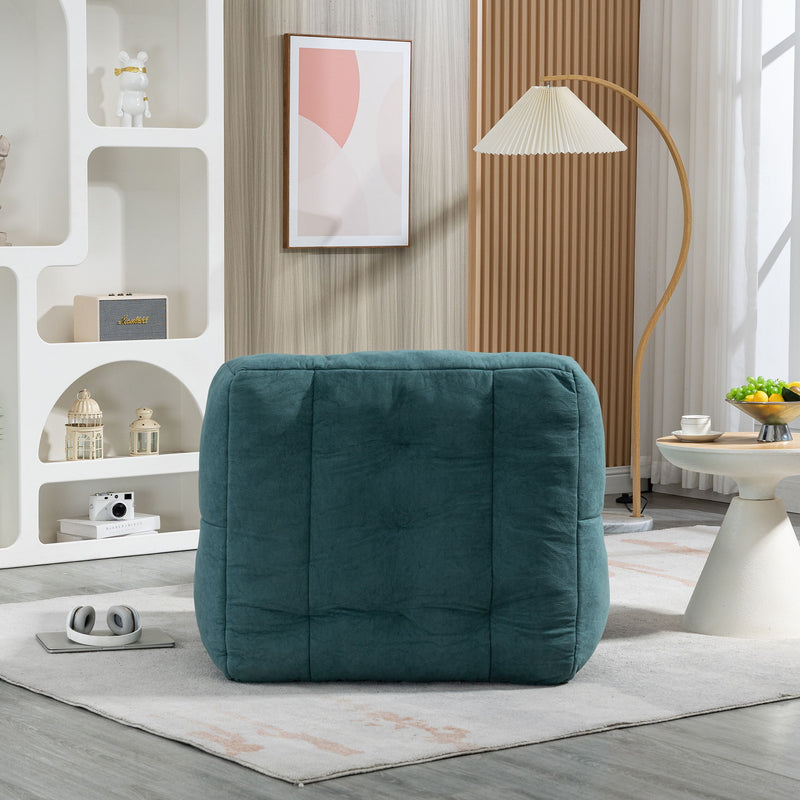 Fluffy Bean Bag Chair, Comfortable Bean Bag For Adults And Children, Super Soft Lazy Sofa Chair With Memory Foam And Ottoman, Indoor Modern Focus Bean Bag Chair For Living Room, Bedroom, Apartment