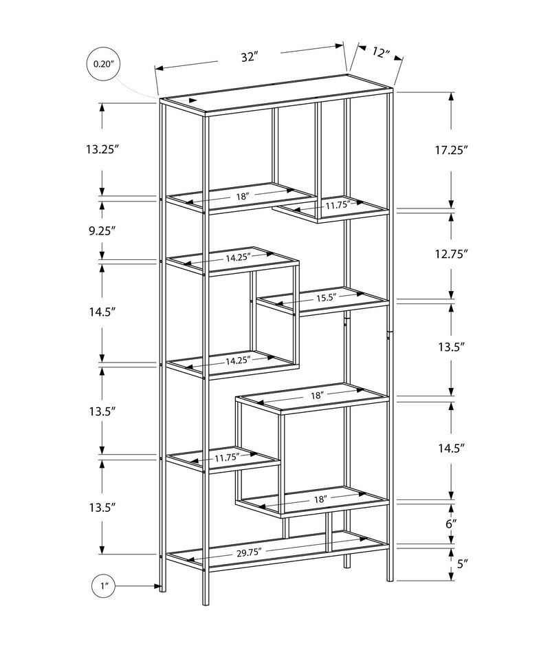 Bookshelf, Bookcase, Etagere, For Office, Contemporary & Modern