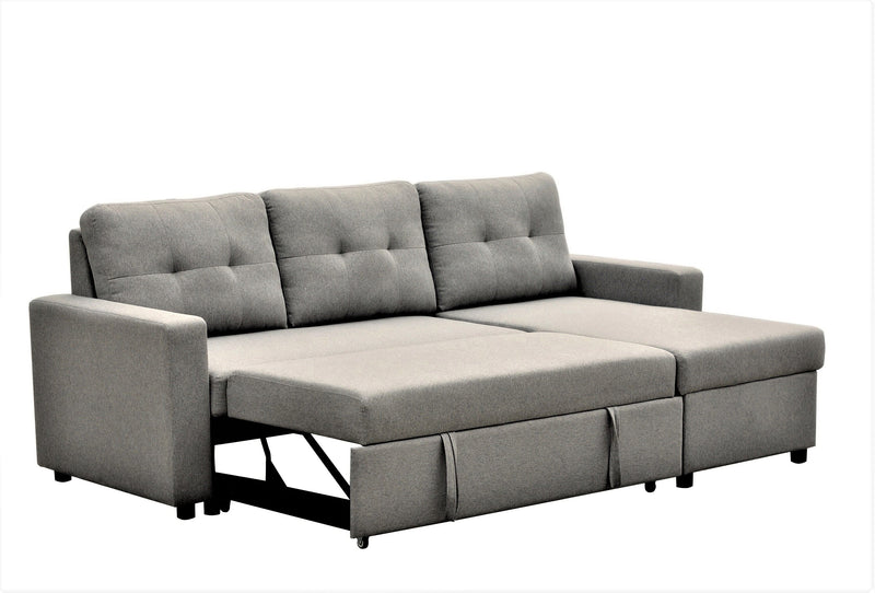 Convertible L Shaped Sectional Sleeper Sofa Bed, Saving Pull Out Couch