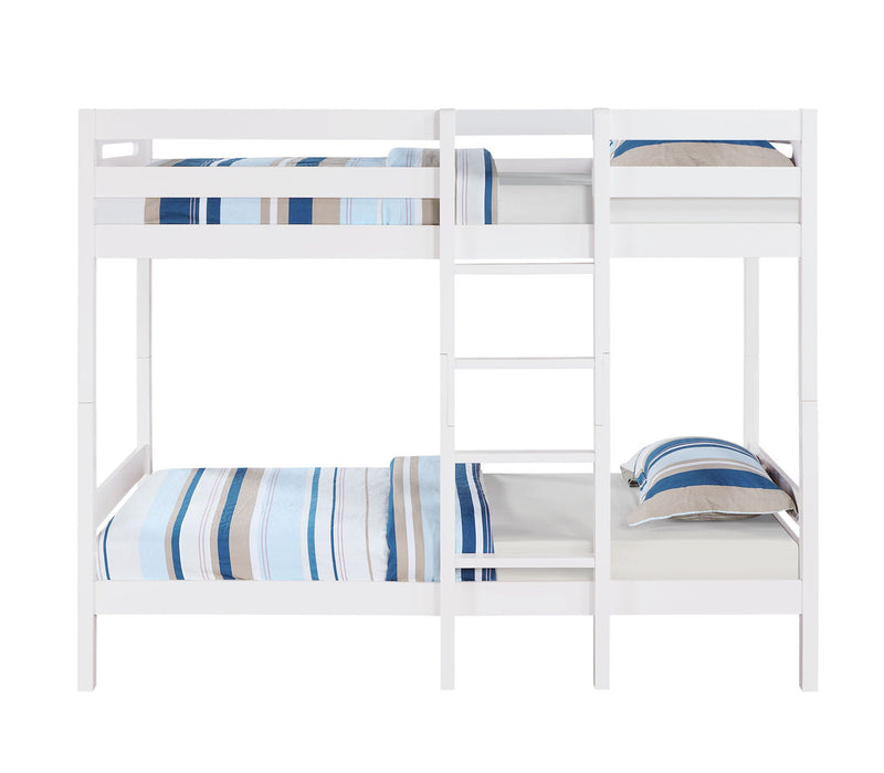 Esin - Twin Twin Bunk Bed - White