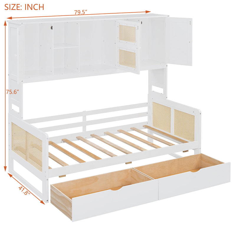 Daybed And All In One Cabinet And Shelf