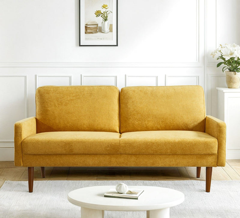 Sofa, European Style With Sleek Design, Modern & Vintage Flair, Upholstered 3 Seater Couch