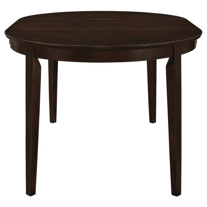 Gabriel - Oval Extension Leaf Dining Table - Cappuccino