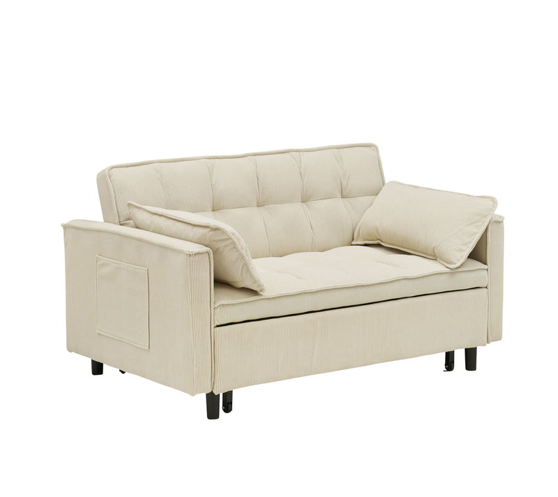 Two-Seat Casual Sofa With Pull Out Bed, Living Room Furniture