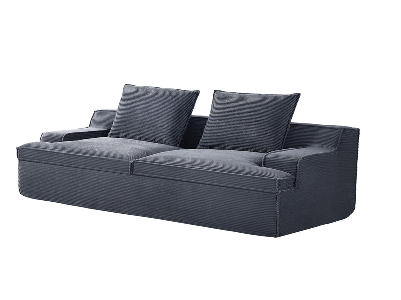 Nimbus - Oversized Full Foam 4 Seater Couch For Living Room Upholstered In Soft Corduroy, Wide Armrests