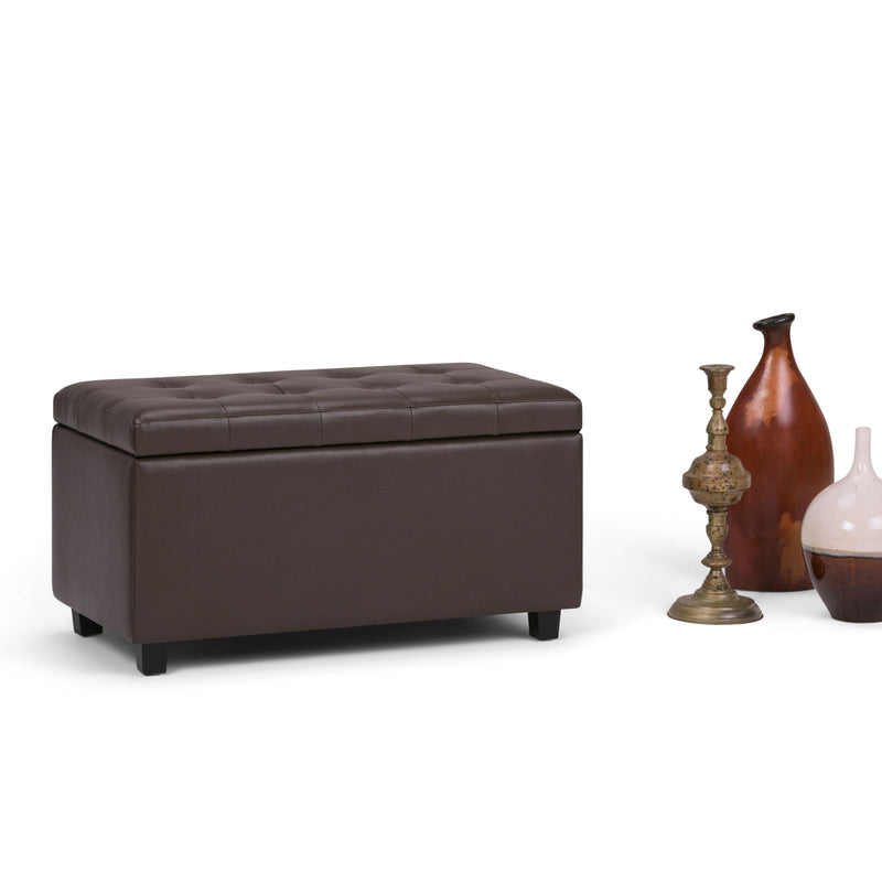 Cosmopolitan - Storage Ottoman - Chocolate Brown