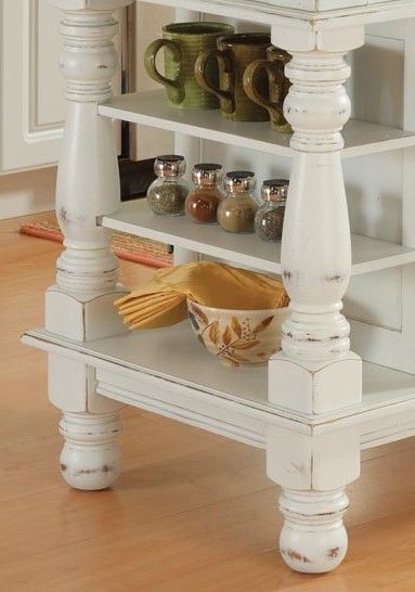 Montauk - Kitchen Island - Wood - White