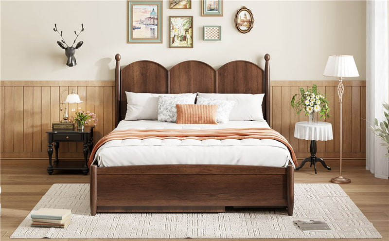 Platform Bed With With 2 Big Drawers And Trundle