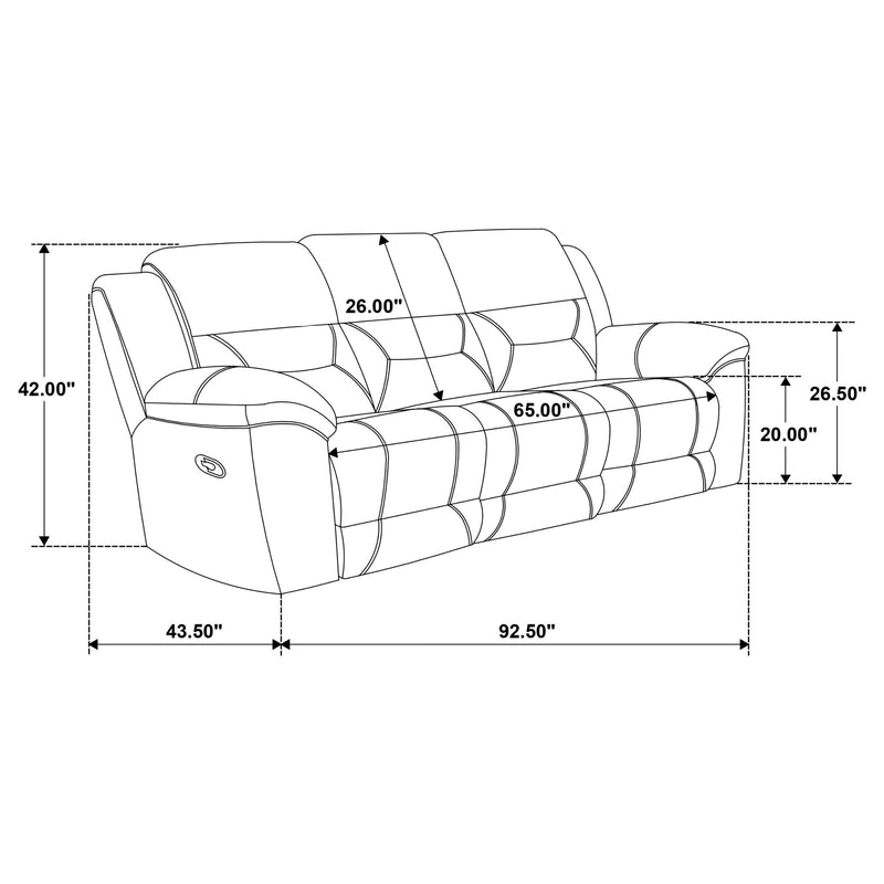 Gilson - Chenille Upholstered Sofa Set