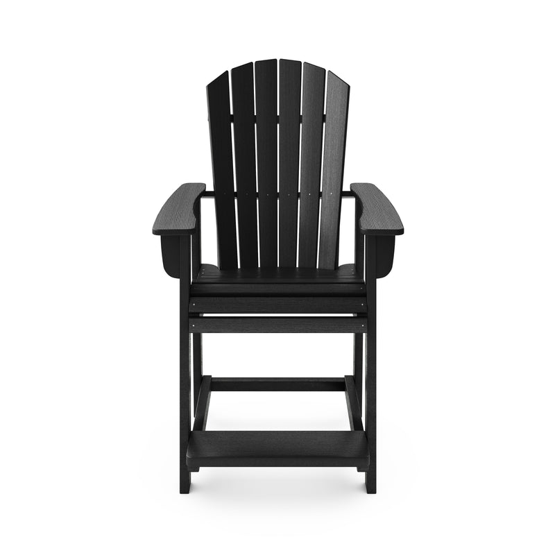 Adirondack Style Counter Chair Stylish HDPE Poly Lumber For Dining, Patio, And Garden Comfort