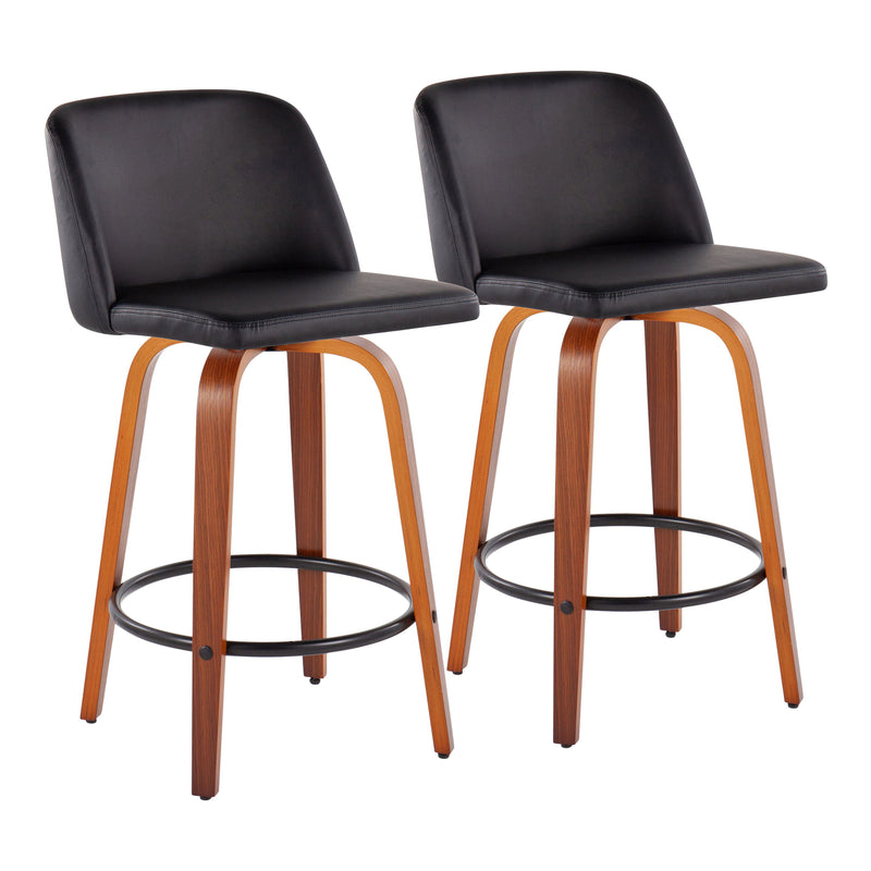 Toriano - Mid Century Modern, Counter Stool (Set of 2)