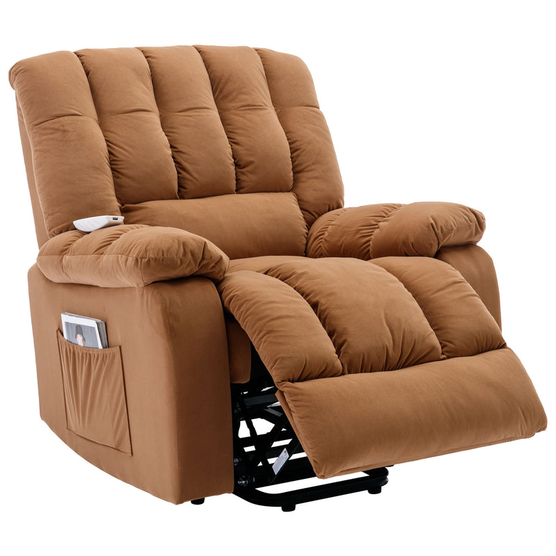 Massage Recliner Chair Electric Power Lift Recliner Chairs With Heat, Vibration, Side Pocket For Living Room Bedroom