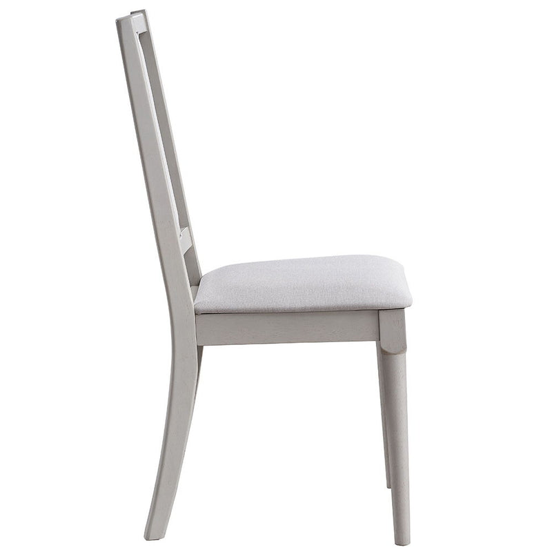 Marta - Side Chair (Set of 2) - Beige Linen & Natural Finish