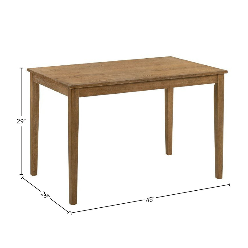 Kayee - 5 Pieces Pack Dining Set - Weathered Oak