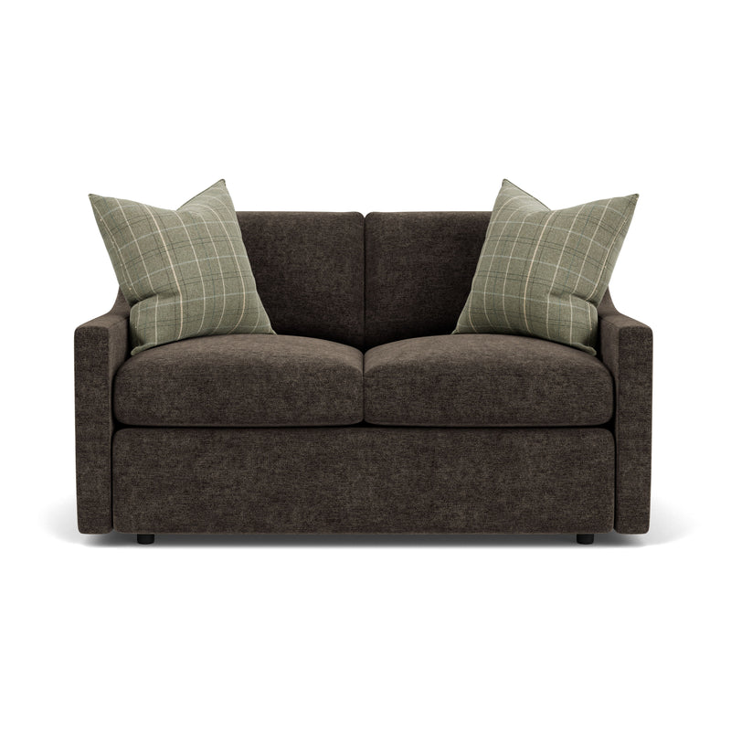 Sky - Upholstered Loveseat - Pearl Silver