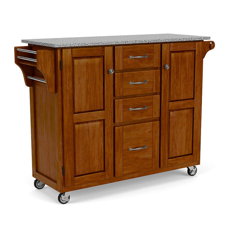 Create-A-Cart - Kitchen Cart - Pepper Granite Top