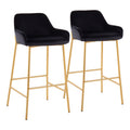 Daniella - Contemporary / Glam Fixed Height Bar Stool (Set of 2)