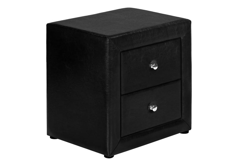 Nightstand, Storage Drawer Versatile Use, Upholstered, Transitional