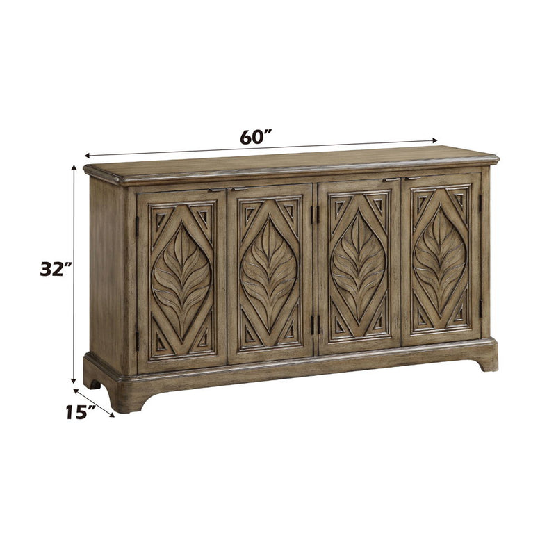 Orana - Accent Table - Oak Finish - Atlantic Fine Furniture Inc