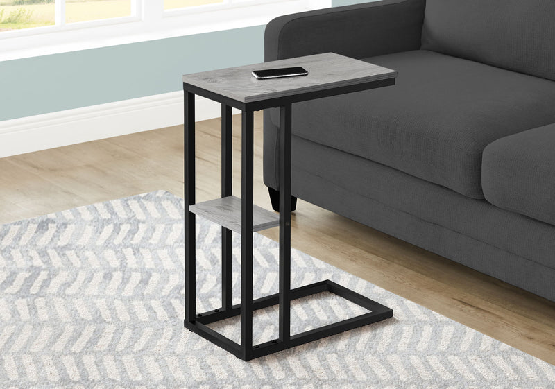 Accent Table, C - Shaped, Marble Look Contemporary & Modern Convenient Design