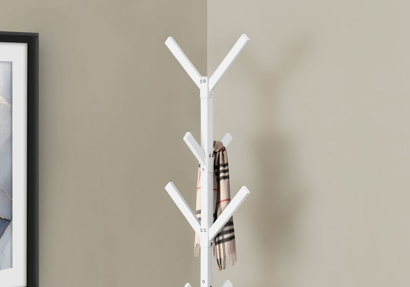 Coat Rack, Hall Tree, Free Standing, 8 Hooks, Entryway, Contemporary & Modern