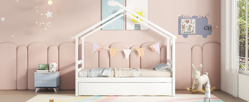 House-Shaped Bed With Trundle