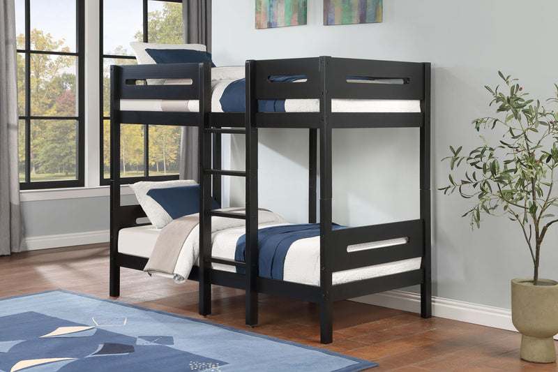 Ekko - Twin Twin Bunk Bed - Black