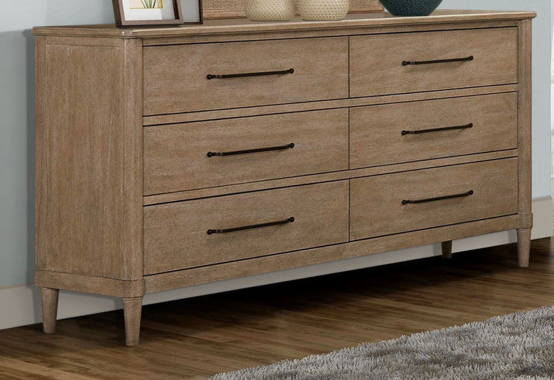 Panel Bedroom Set With 3 Drawer Nightstand, Casual Dresser, Cane Mirror, 3 Drawer Cane Front Chest And Bench