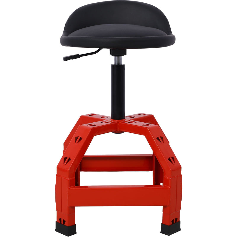 Pneumatic 360 Degree Swivel Stool, Mechanics Rolling Creeper Seat, Heavy Duty Mechanics Stool