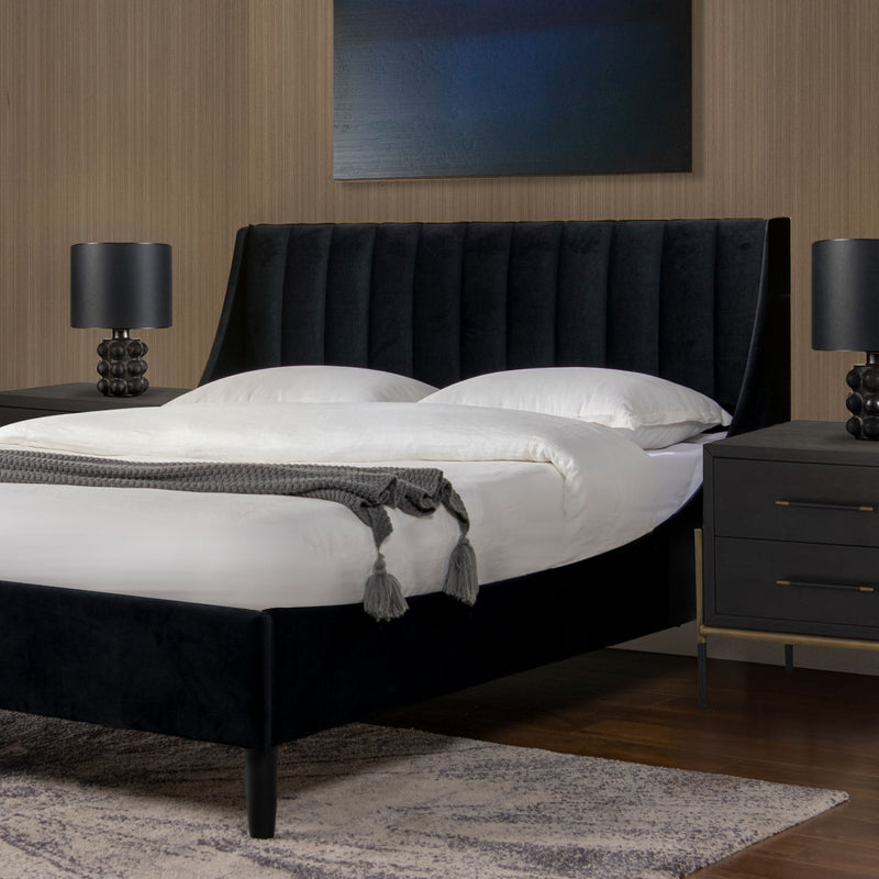 Aspen - Vertical Tufted Modern Headboard Platform Bed Set