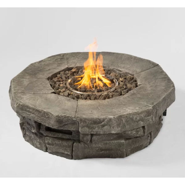 Outdoor Fire Pit Table - Stone Gray