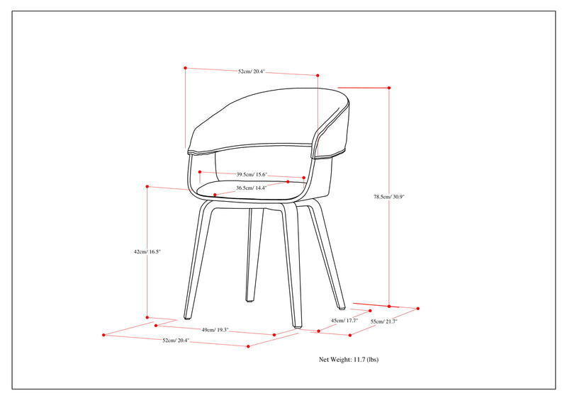 Lowell - Mid-Century Modern Bentwood Dining Chair