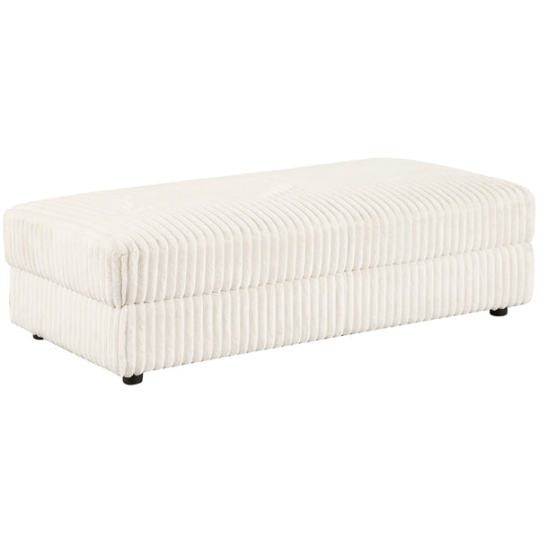 Emberson - Upholstered Rectangular Storage Ottoman - Ivory