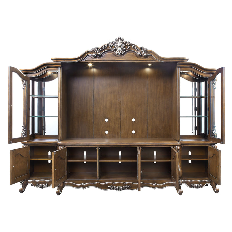 Latisha - Entertainment Center - Antique Oak