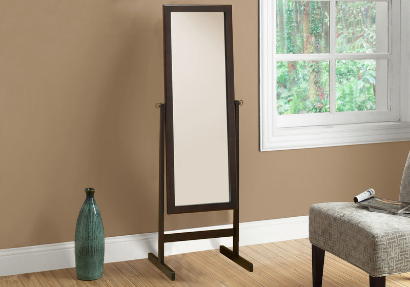 Standing Floor Mirror Full Length Rectangular Dressing For Bedroom - Espresso