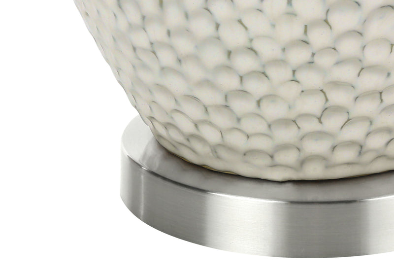 Lighting, Table Lamp, Ceramic, Contemporary - Cream