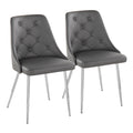 Marche - Contemporary Dining Chair With Metal Legs (Set of 2)