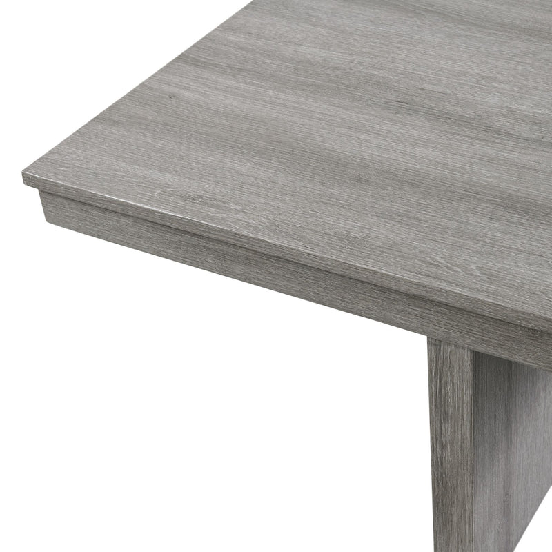 Uster - Coffee Table With Four Storage Stools - Grey