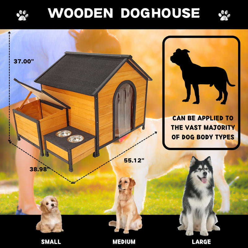 Xpt088 Wearable And Strong Dog House For Playground - Natural