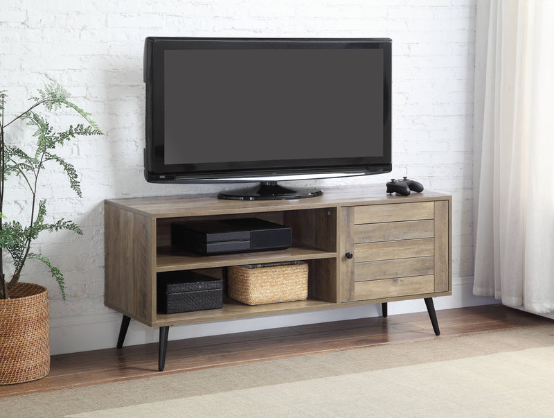 Baina - II Rustic TV Stand - Black / Oak