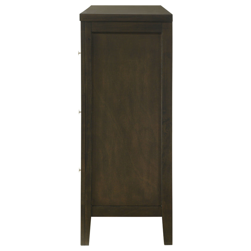 Wilkes - 6-Drawer Dresser Cabinet - Dark Cocoa