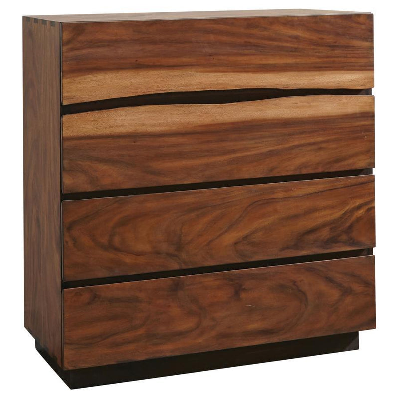 Winslow - 4-Drawer Bedroom Chest - Smokey Walnut - Atlantic Fine Furniture Inc