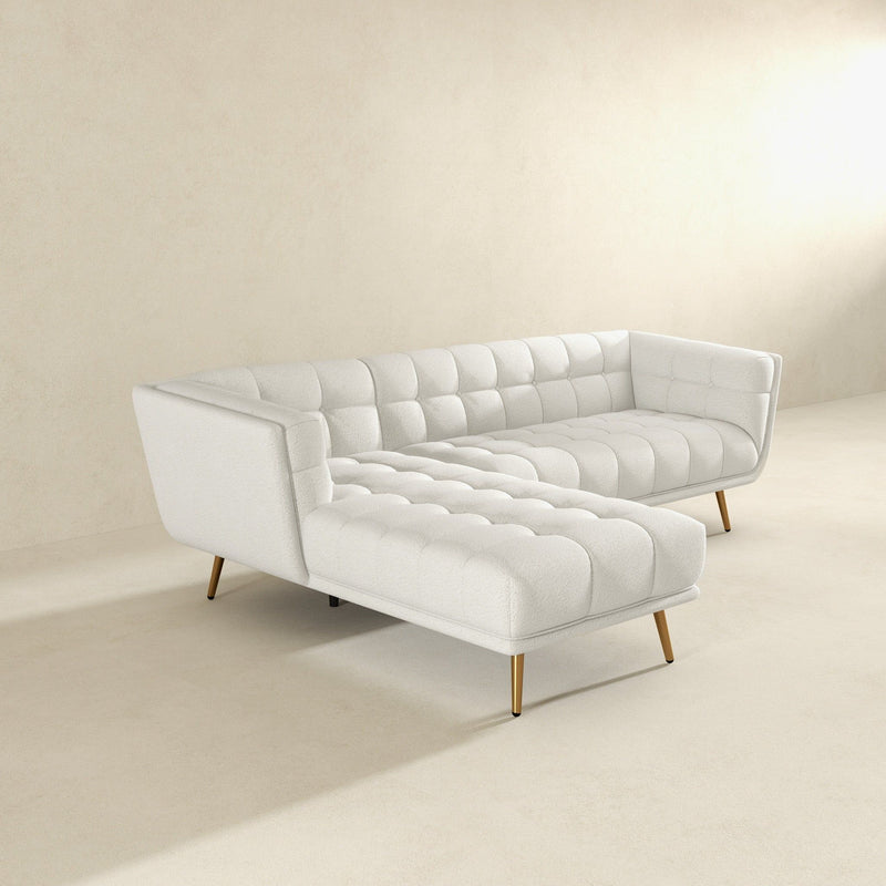 Addison - L Shape Sectional Sofa Tufted