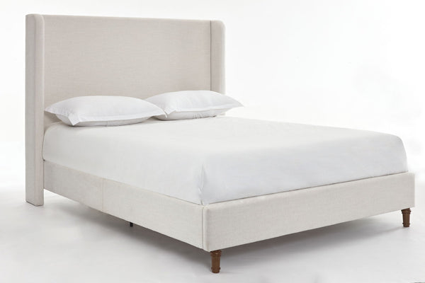 Harper - Tall Headboard Upholstered Bed / High Headboard / Elegant Simplicity / No Box Spring Needed