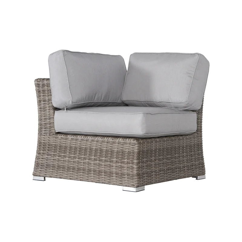 Elegant Wide Outdoor Wicker Loveseat With Plush Cushions Perfect For Cozy Gatherings - Gray / Gray Mix