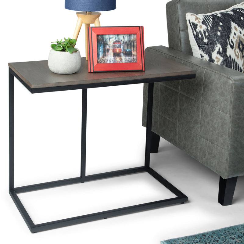 Ward - Wide C Side Table - Warm Gray