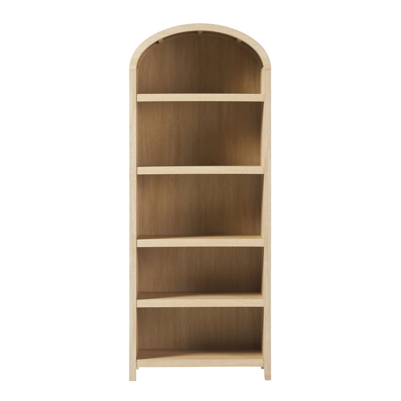 Modern 5 Shelf Open Arched Bookshelf