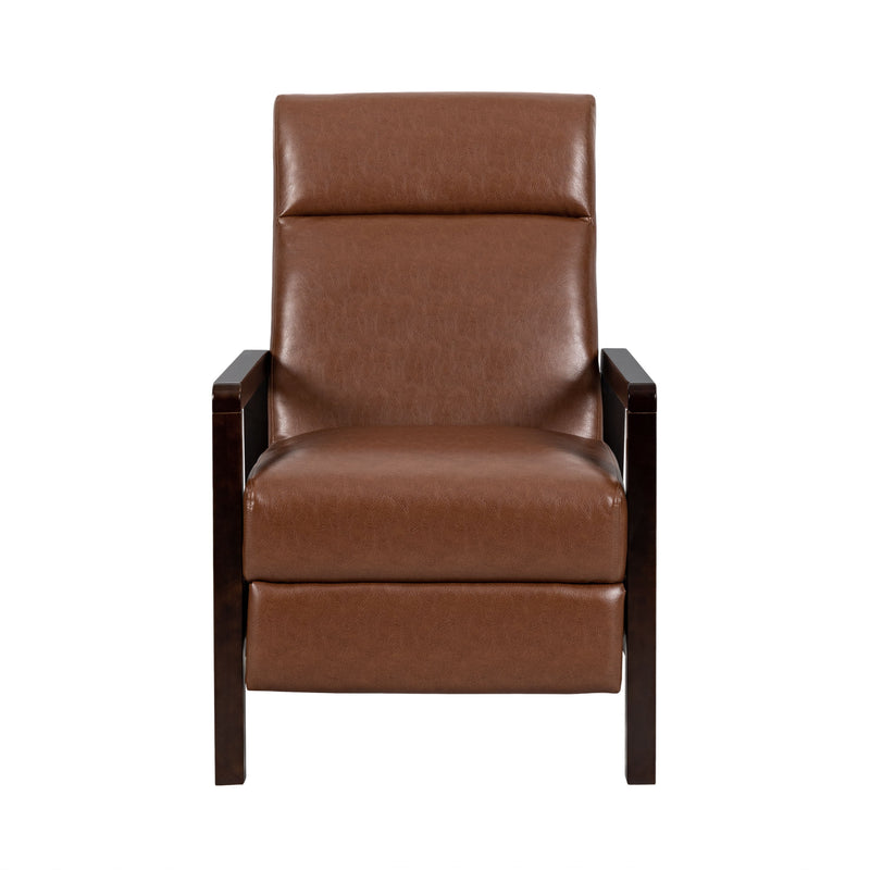 Faux Leather Upholstered Pushback Recliner