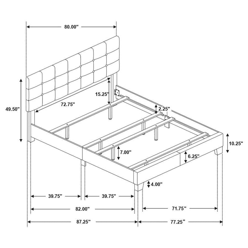 Mapes - Upholstered Panel Bed